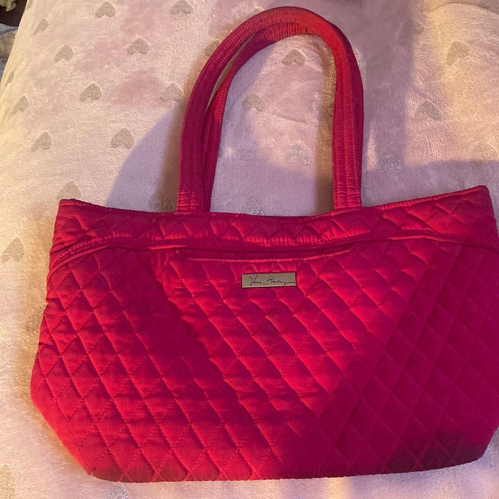 Pink Vera Bradley tote pocketbook bag